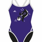 Female Penguin Thinstrap Swimsuit - Purple