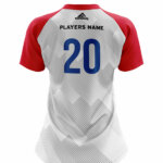 Female Volleyball Home Club Shirt - V-Neck - Image 2