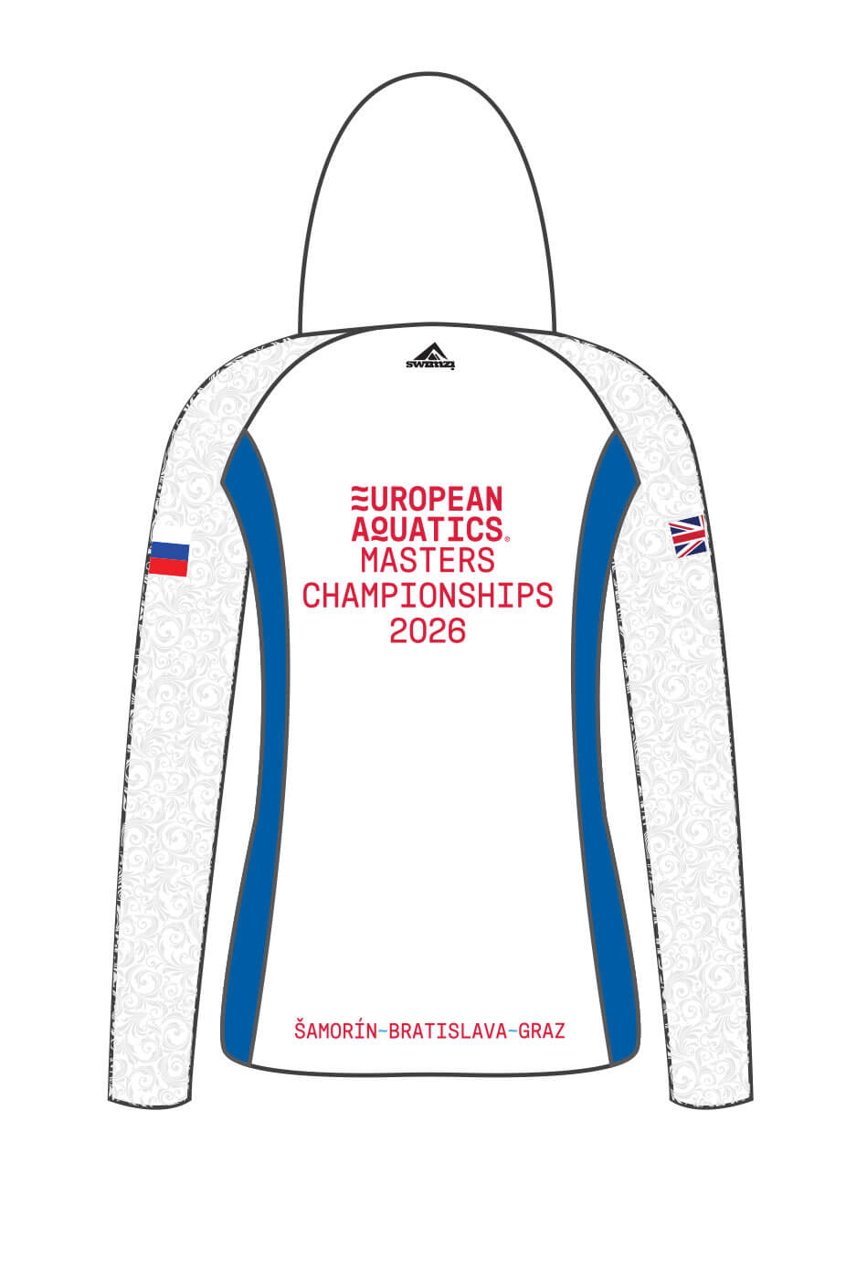 Female Zipped Performance Hoodie - White - Image 2