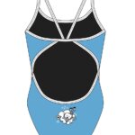 Female Polar Bear Thinstrap Swimsuit - Blue - Image 2