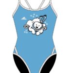 Female Polar Bear Thinstrap Swimsuit - Blue