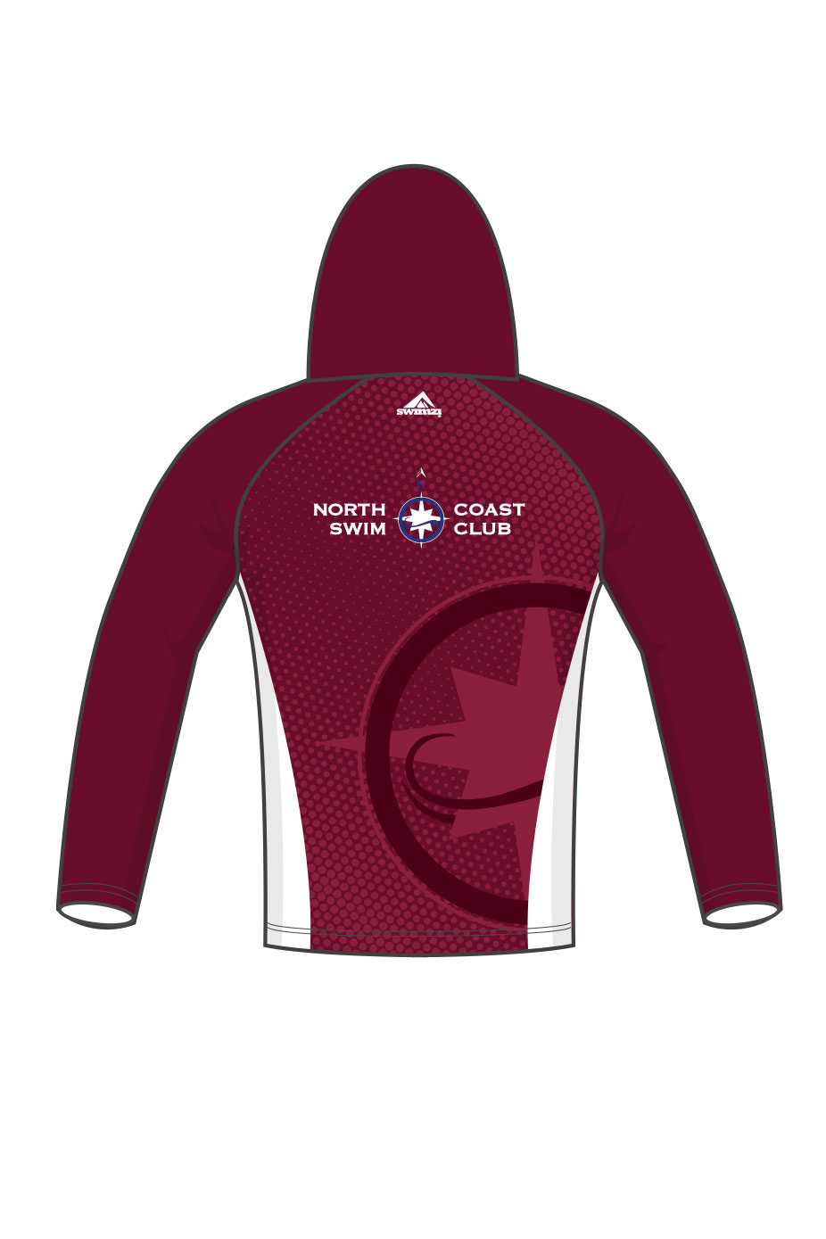 Unisex Winter Pullover Performance Hoodie - Maroon - Image 2
