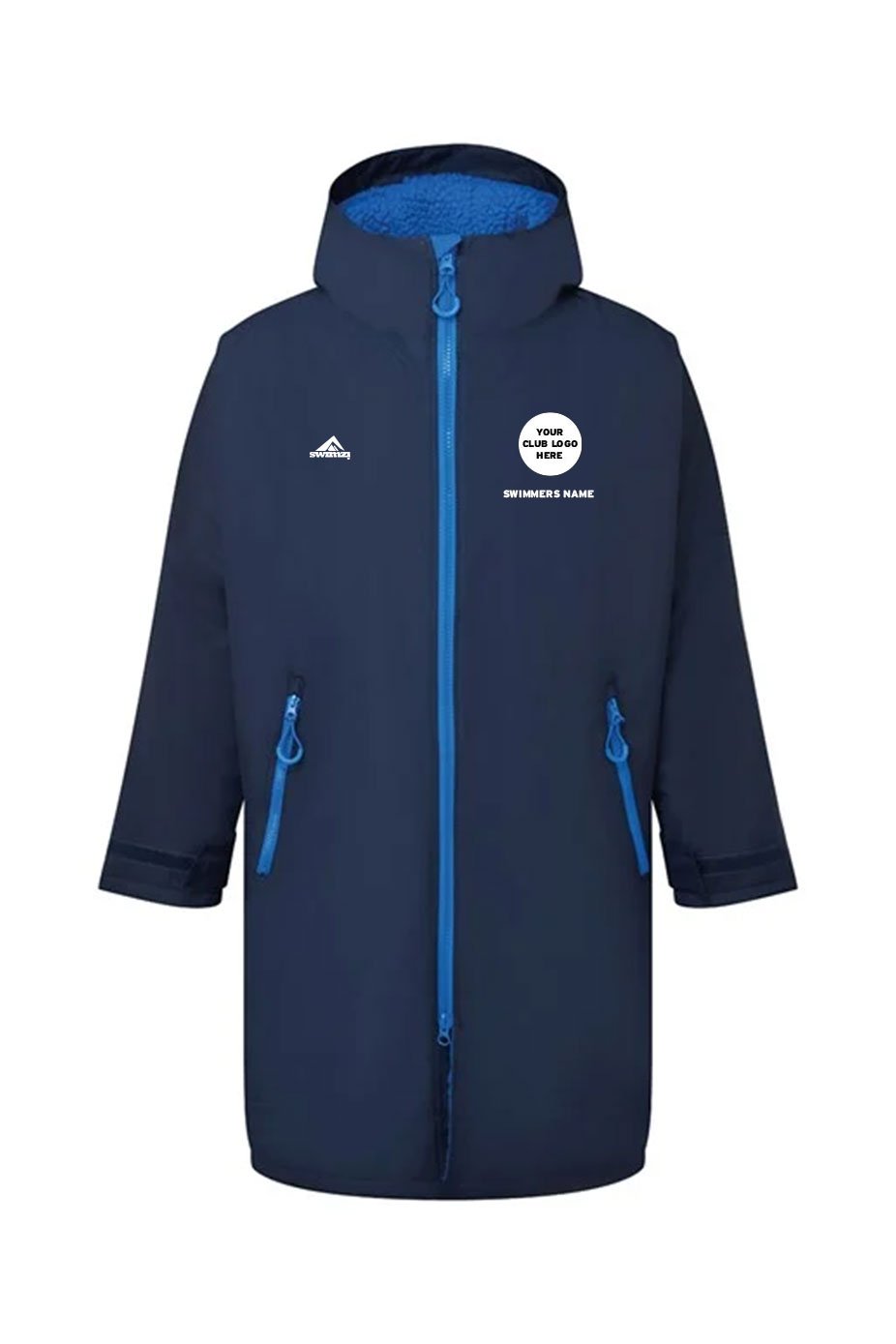 Unisex Swimzi Team Robe - Navy & Sapphire